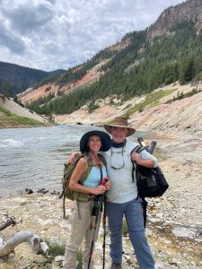 Couples fly fishing in Yellowstone National Park