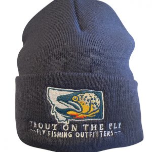 Navy Trout On The Fly Beanie